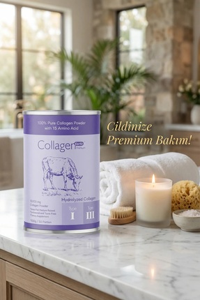 Collagen Powder 500g, %100 Saf, Doğal Çift Hidrolize Kolajen Peptitler (50 PORSİYON) Image 4