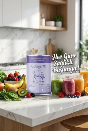 Collagen Powder 500g, %100 Saf, Doğal Çift Hidrolize Kolajen Peptitler (50 PORSİYON) Image 5