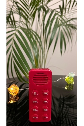 Namaz Öğreten Sesli Cihaz – Ezan, Dua ve 5 Vakit Namaz Rehberi – Kırmızı Image 0