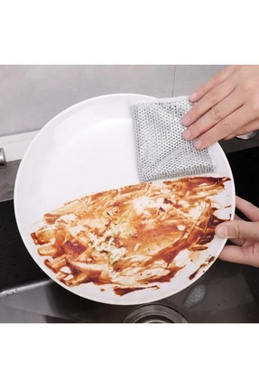 1 Adet Çok Fonksiyonlu Temizlik Bezi Kir Çıkartıcı Bez Teli Kir Pas Çıkarıcı Ürün Mutfak Ovma Telli Image 2