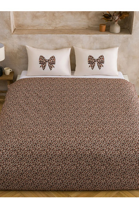 LCW HOME Karışık Leopar Desenli Çift Kişilik Nevresim Seti Image 0