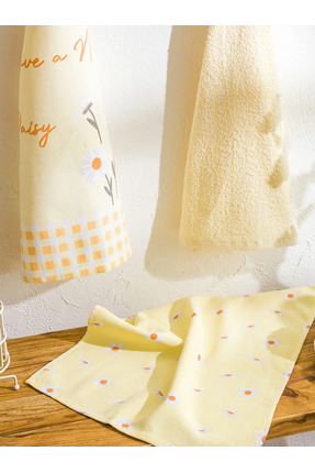 LCW HOME Karışık Çiçekli Kurulama Bezi 3'lü 40x50 Cm Image 0