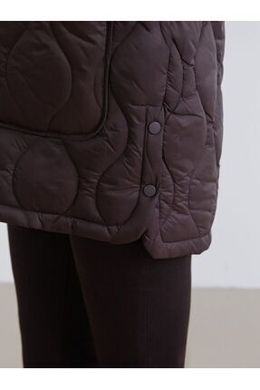 LCW Vision Kapüşonlu Kapitone Kadın Şişme Mont Image 2