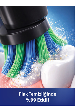 Değiştirilebilir Başlıklı Şarj Edilebilir Elektrikli Diş Fırçası - Siyah Image 6