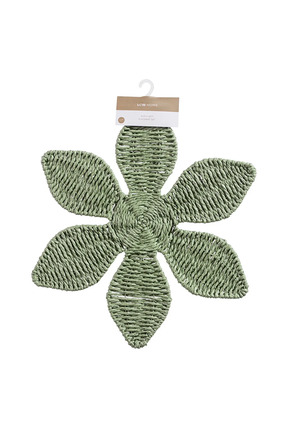 LCW HOME Haki Çiçek Desenli Hasır Supla 37 Cm Image 1