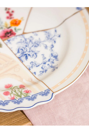 LCW HOME Beyaz Baskılı Pasta Tabağı 21 Cm Image 2