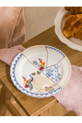 LCW HOME Beyaz Baskılı Pasta Tabağı 21 Cm Image 1