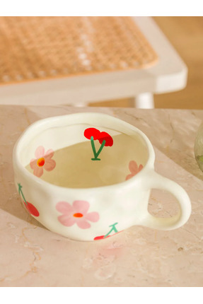 LCW HOME Karışık Çiçek Baskılı Seramik Kupa 250 Ml Image 2