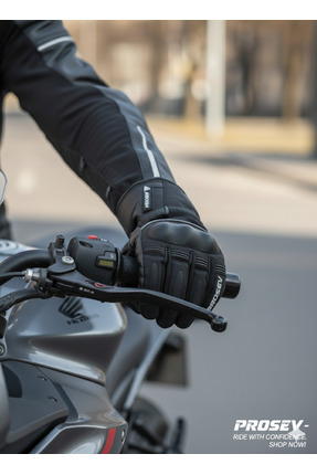 KIŞLIK KORUMALI MOTOSİKLET ELDİVENİ AVUÇ İÇİ DERİ EN13595 SERTİFİKALI Image 2