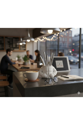 Kaslı Erkek Vücut Figürlü Dekoratif Masaüstü Kalemlik - Fitness Gym Motivasyon Objesi Image 1