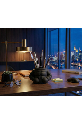 Kaslı Erkek Vücut Figürlü Dekoratif Masaüstü Kalemlik - Fitness Gym Motivasyon Objesi Image 0