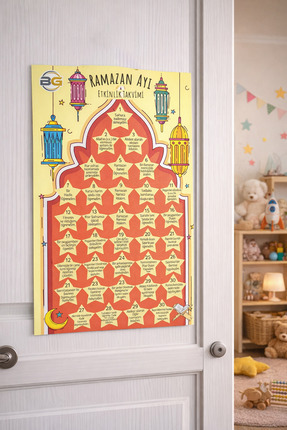 25x35 RAMAZAN ETKİNLİK TAKVİMİ - 1 ADET Image 1