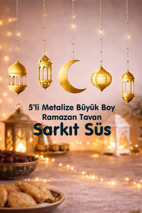 5'li METALİZE TAVAN SARKIT SÜS Image 0