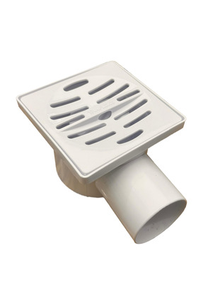 Plastik Çekvalfli Yer Sifonu Yandan Çıkış 50 mm 10x10 cm - Koku Giderici Sifon Image 1