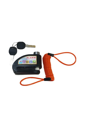 Motor Alarmlı Disk Kilidi 6mm 110db Ses Kalitesi(DİSK RENGİ KARIŞIK GÖNDERİLİR) Image 0
