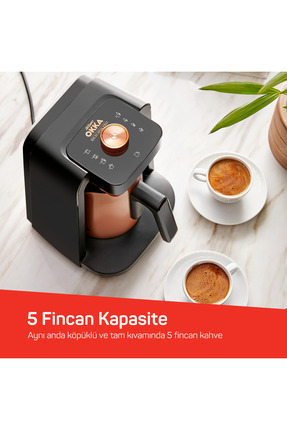 Okka OK0020 Rich Spin Pro Türk Kahvesi Makinesi Bakır Image 3