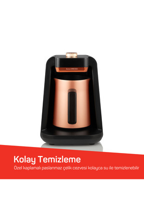 Okka OK0020 Rich Spin Pro Türk Kahvesi Makinesi Bakır Image 6