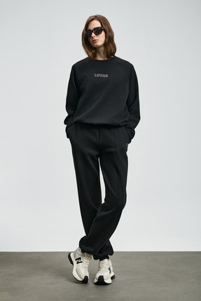 Cessıe Örme Kadın Eşofman Altı Siyah Image 1