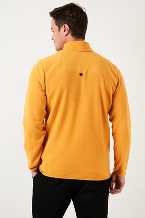 Slim Fit Anti-Pilling Tüylenme Yapmayan Bato Yaka Soğuk Geçirmez Şardonlu Polar Erkek POLAR Image 5