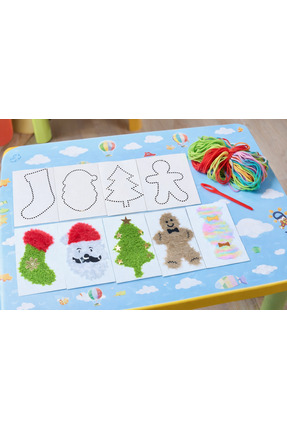 ⭐ Montessori Etkinlik Dikiş Seti –5 Tam Set Noel serisi Image 0