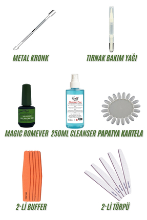 Protez Tırnak Kalıcı Oje Full Set Image 5