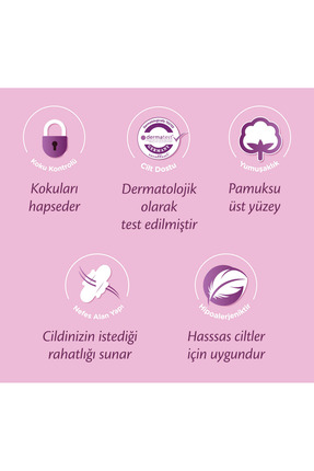 Ultra Hijyenik Ped Gece Süper Mega Paketi 90 Adet Image 4