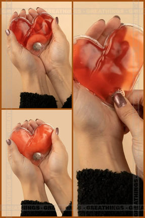 1 Adet Kalp Şekilli Sihirli El Isıtıcı, Isınmatik, Cep Sobası, Avcı Balıkçı Dağcı Kamp El Isıtıcısı Image 1