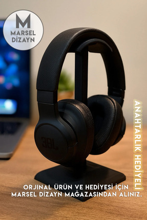 Dekoratif Gamer Kulaklık Standı - Kulaklık Tutucu-Siyah- 24 CM - Kış Temalı Anahtarlık Hediyeli Image 2