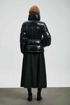 122120044 Flash Kaz Tüyü Kadın Mont SİYAH Image 5