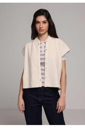 Regular Fit Kadın Ekru Yağmurluk Image 3