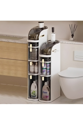 4 Katlı - Çok Amaçlı Banyo, Çamaşır Odası ve Mutfak Düzenleyici | Dar Alan Dikey Çekmeceli Dolap Image 2