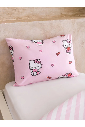 LCW HOME Pembe Hello Kitty Baskılı Kız Çocuk Nevresim Seti Image 1
