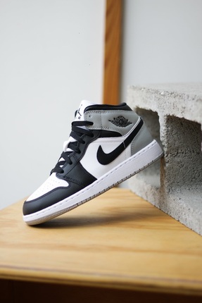 Air Jordan 1 Mid 'Barons' Gs Basketbol Ayakkabısı-TanemSport Image 0