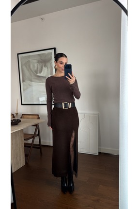 DANTEL YIRTMAÇLI TRİKO ETEK Image 2