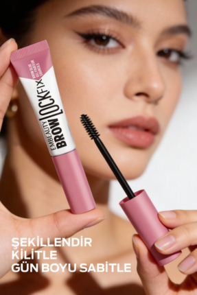 Ultra Siyah Dolgunlaştırıcı Maskara ve Brow Lock Fıx Kaş Sabitleyici Maskara Image 5