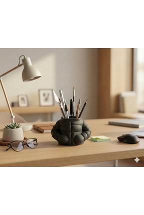 Kaslı Erkek Vücut Figürlü Dekoratif Masaüstü Kalemlik - Fitness Gym Motivasyon Objesi Image 2