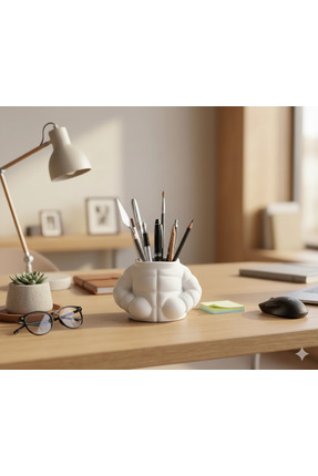 Kaslı Erkek Vücut Figürlü Dekoratif Masaüstü Kalemlik - Fitness Gym Motivasyon Objesi Image 2