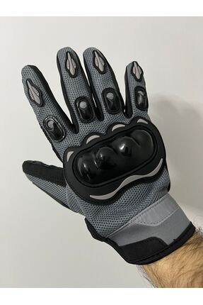 BABE GRİ MOTORSİKLET ELDİVENİ REFLEKTÖRLÜ Image 2