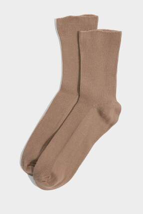Kadın 5li Pamuklu Uzun Çorap G6376AXNS Image 2