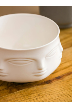 LCW HOME Beyaz Yüz Baskılı Porselen Kase 16 Cm Image 2