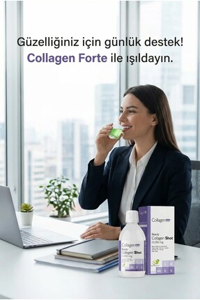 Collagen Shot 500ml, 5 Tip Sıvı Kolajen, Biotin, Vitamin B12, C Vitamini, Bakır, Retinol & Çinko Image 4