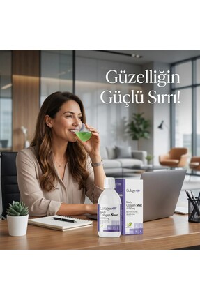 Collagen Shot 500ml, 5 Tip Sıvı Kolajen, Biotin, Vitamin B12, C Vitamini, Bakır, Retinol & Çinko Image 5