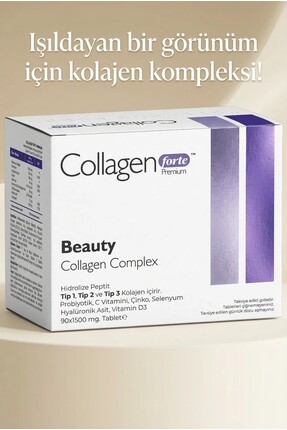 Beauty Collagen, Probiyotik & Multivitamin 1500mg X 90 Tablet Image 5