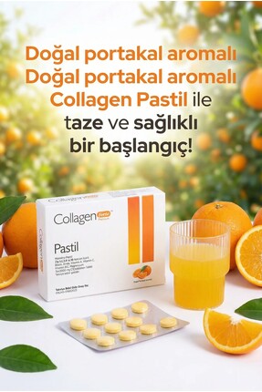 5 Tip Kolajen 2000mg X 30 Emilebilen Tablet, Biotin, A, C Vitamini, B12, Magnezyum, Portakal Aromalı Image 7