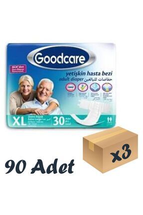 Bel Bantlı Yetişkin Hasta Bezi Xlarge 30'lu 3 Paket 90 Adet Image 0
