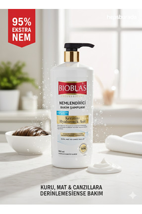 900 ML Dökülme Karşıtı ve Nemlendirici Bakım Keratin + Hyaluronik Asit + Herbal Complex B19 Image 0