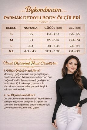 %100 VİSKON KUMAŞ Kadın Parmak Detaylı Body 3'LÜ SİYAH-BEYAZ-GRİ KOMBİN her gün farklı tarz Image 1