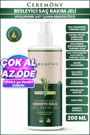Saç Uzatma Etkili Biberiye Bakım Jeli 200 Ml Image 1