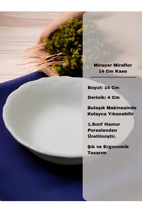 Miraflor Porselen 14 cm Kase 6 adet Image 3