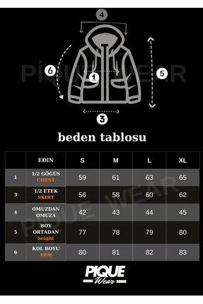 ERKEK MONT Kapüşonlu Pamuk Kumaş Detaylı Peluş Mont Image 7